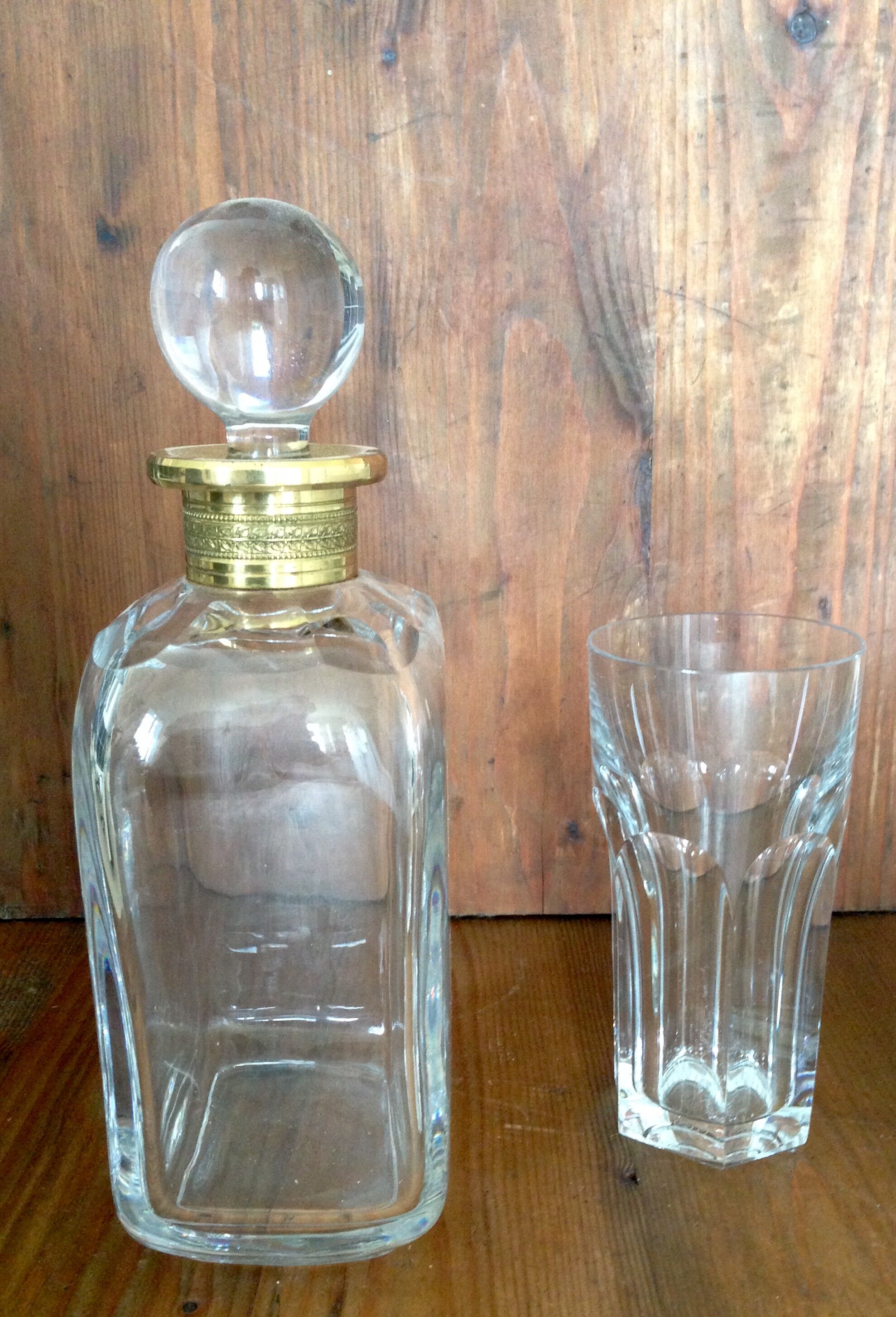 Crystal whiskey decanter
