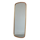 Mid-Century Gold & Red Mirror, 1960s