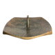 Brutalist bronze candle holder