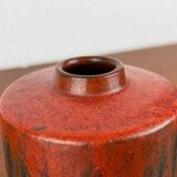 Brutalist studio pottery vase by Lu and Gerd Grove, 1964.