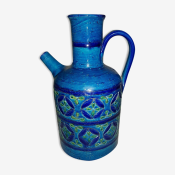 Enamelled sandstone pitcher