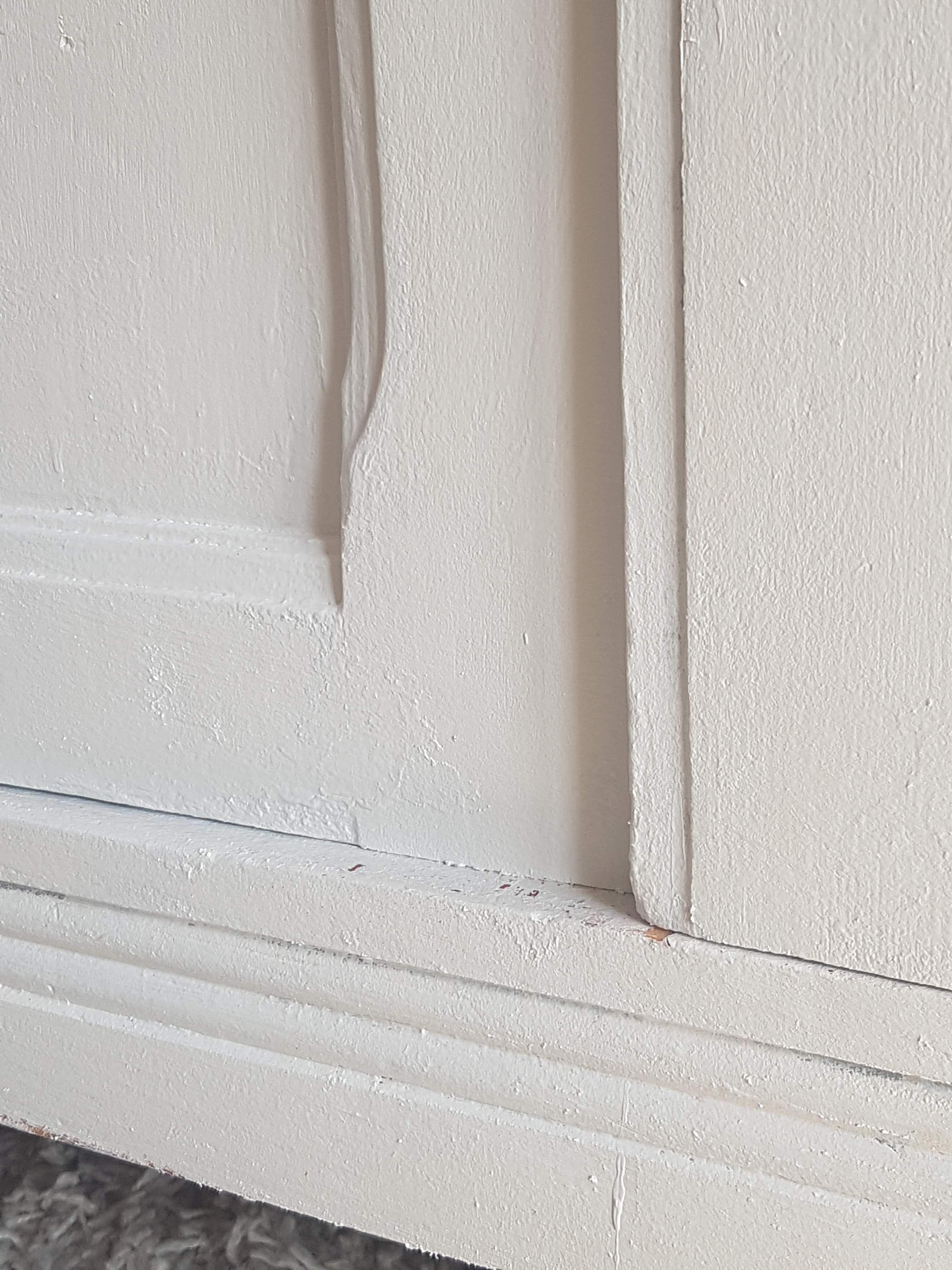 Old white Parisian buffet