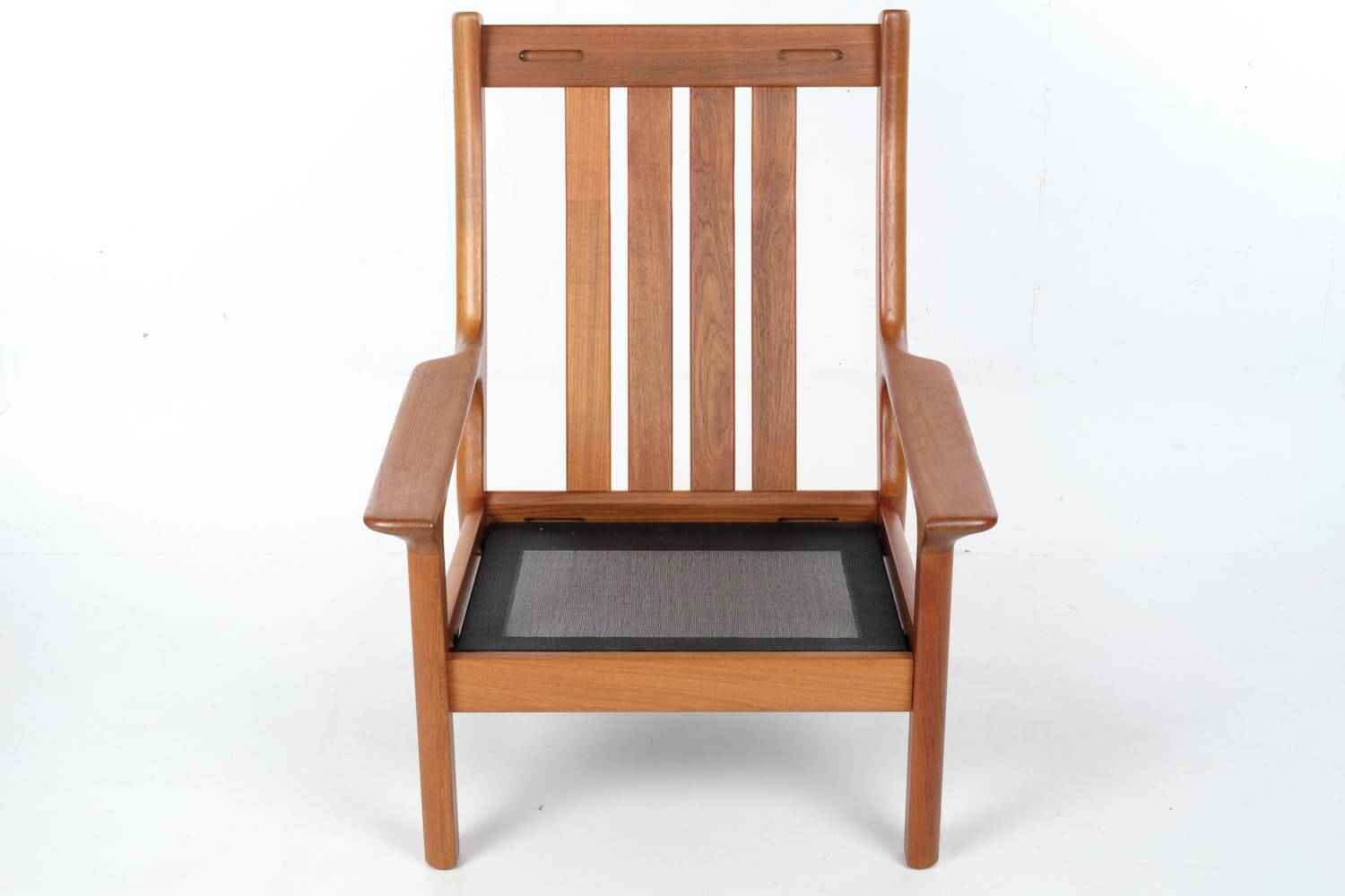 Glostrup teak armchair Denmark, wool, vintage
