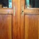 Large director's bookcase in solid walnut, 19th century.