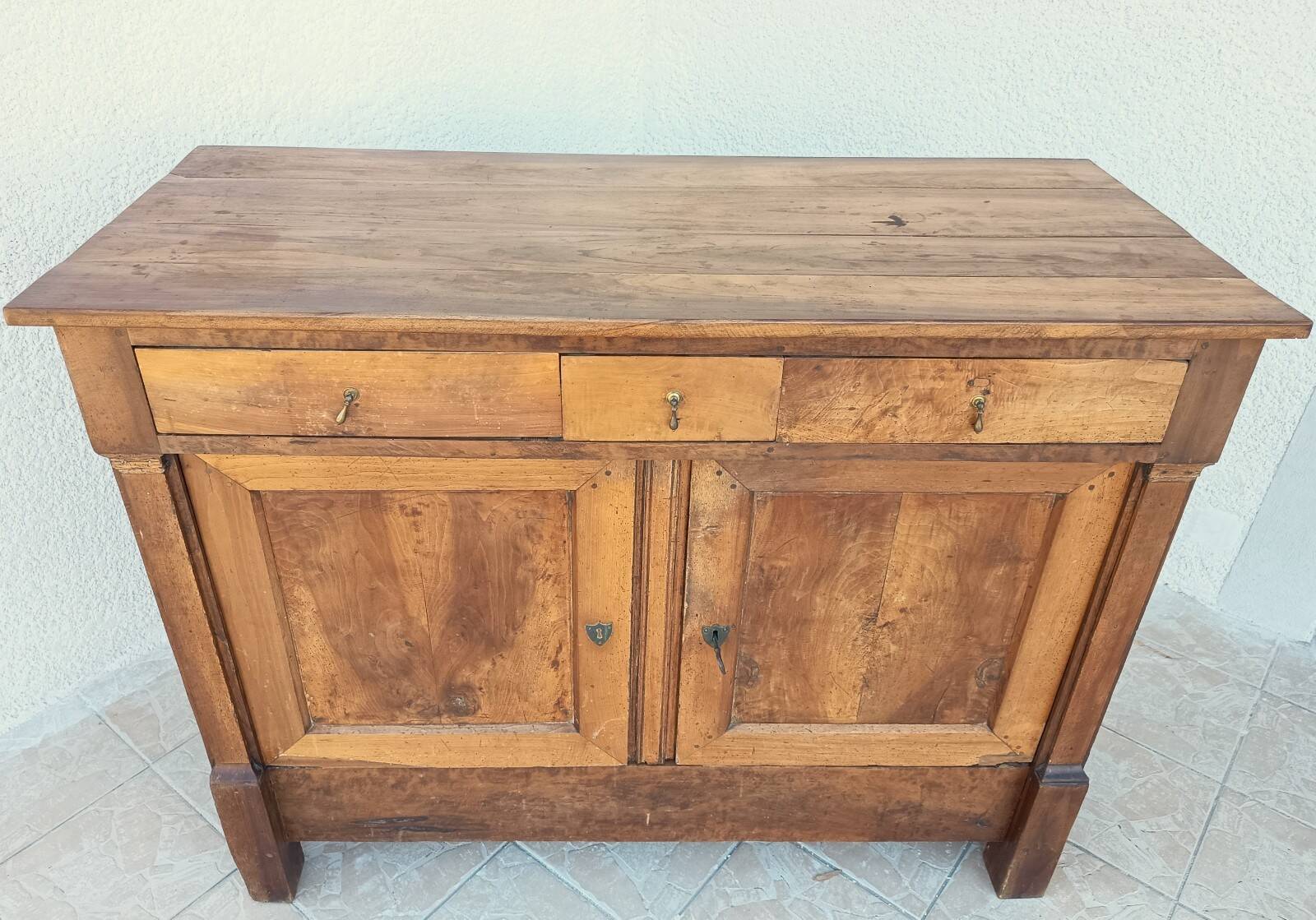 Empire-style buffet in cherry wood