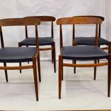 4-Pack Scandinavian chairs 1960