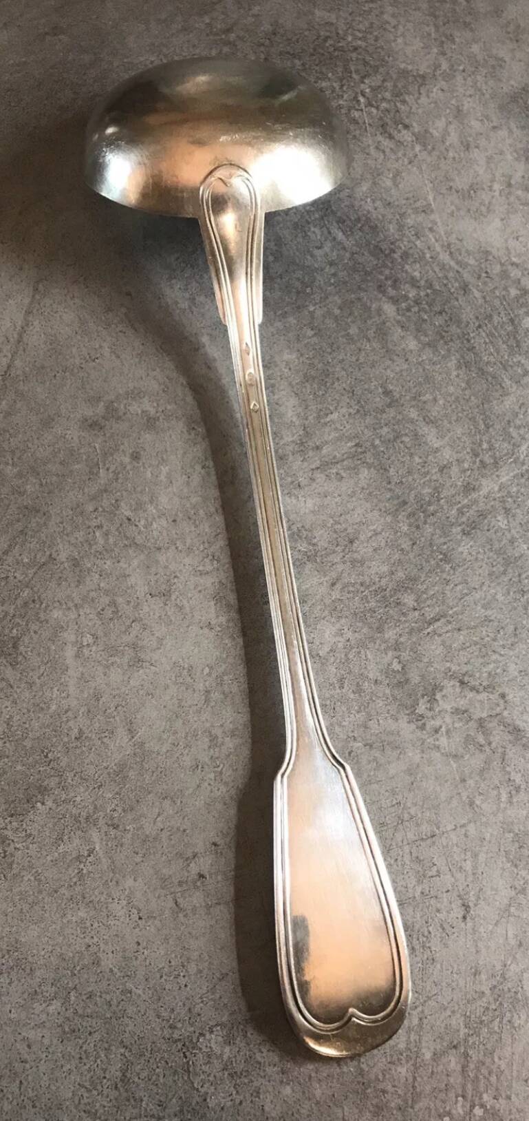 CHRISTOFLE Ladle in Silver Metal Chinon Model 32 cm
