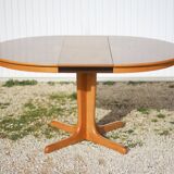 Table ronde bois et ses 4 chaises Self, table à manger, meuble de salon