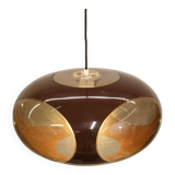 Space age bug eye ufo lamp *** Massive Belgium *** chocolat brown colour **