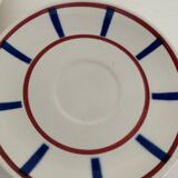 5 saucers Digoin, Basque