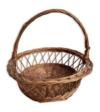 Panier osier rond