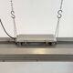 Grey Industrial Hanging Tube Light from Polam Gdansk, 1970s