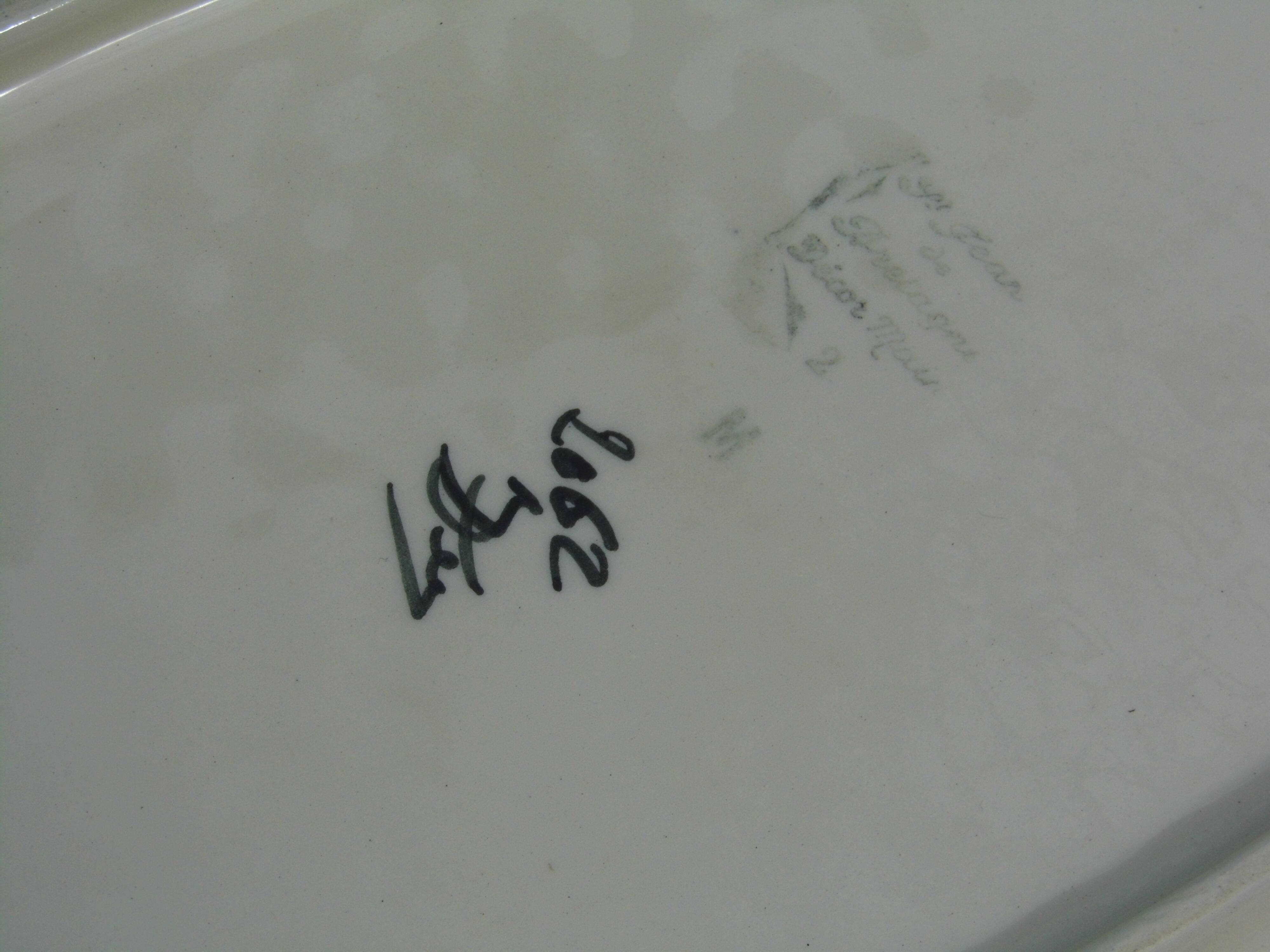 St. John of Brittany earthenware dish, Vintage 50/60s, in the shape of a fish