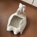 Cache pot cygnes vintage