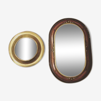 Lot de 2 beaux miroirs