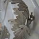 2 Florentine metal leaf wall lights