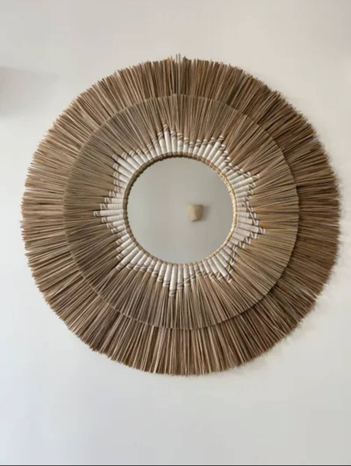 Natural fiber mirror