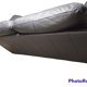 Canape cuir noir victoria