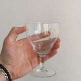 6 verres en cristal ciselé