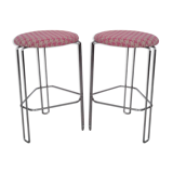 Set of 2 stools high tripod edition Bononia of the 1970s