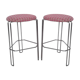 Set of 2 stools high tripod edition Bononia of the 1970s