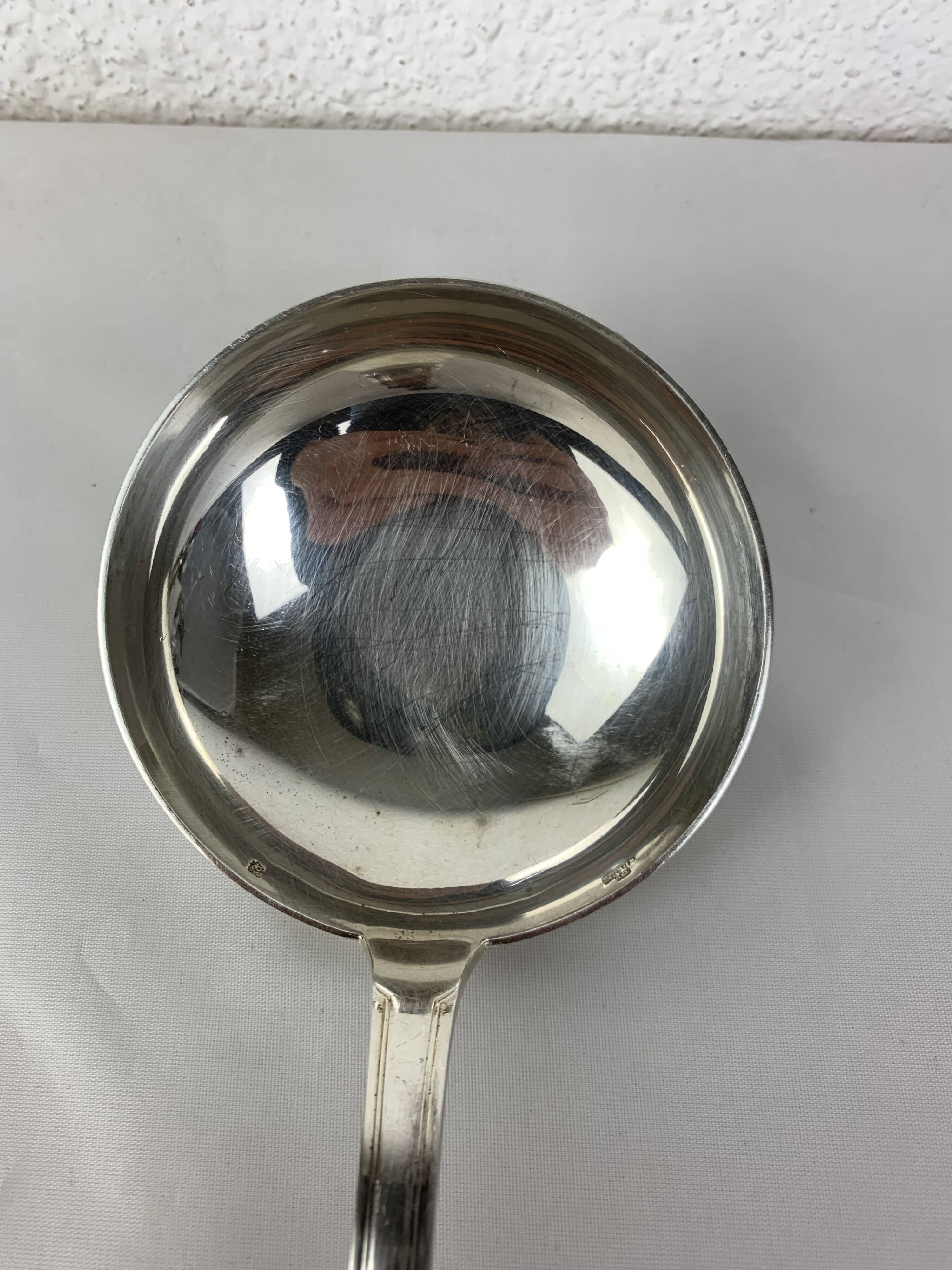 Ercuis silver-plated serving ladle