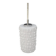 Seventies design white textured opaline tube pendant light