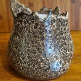 Brown ceramic planter