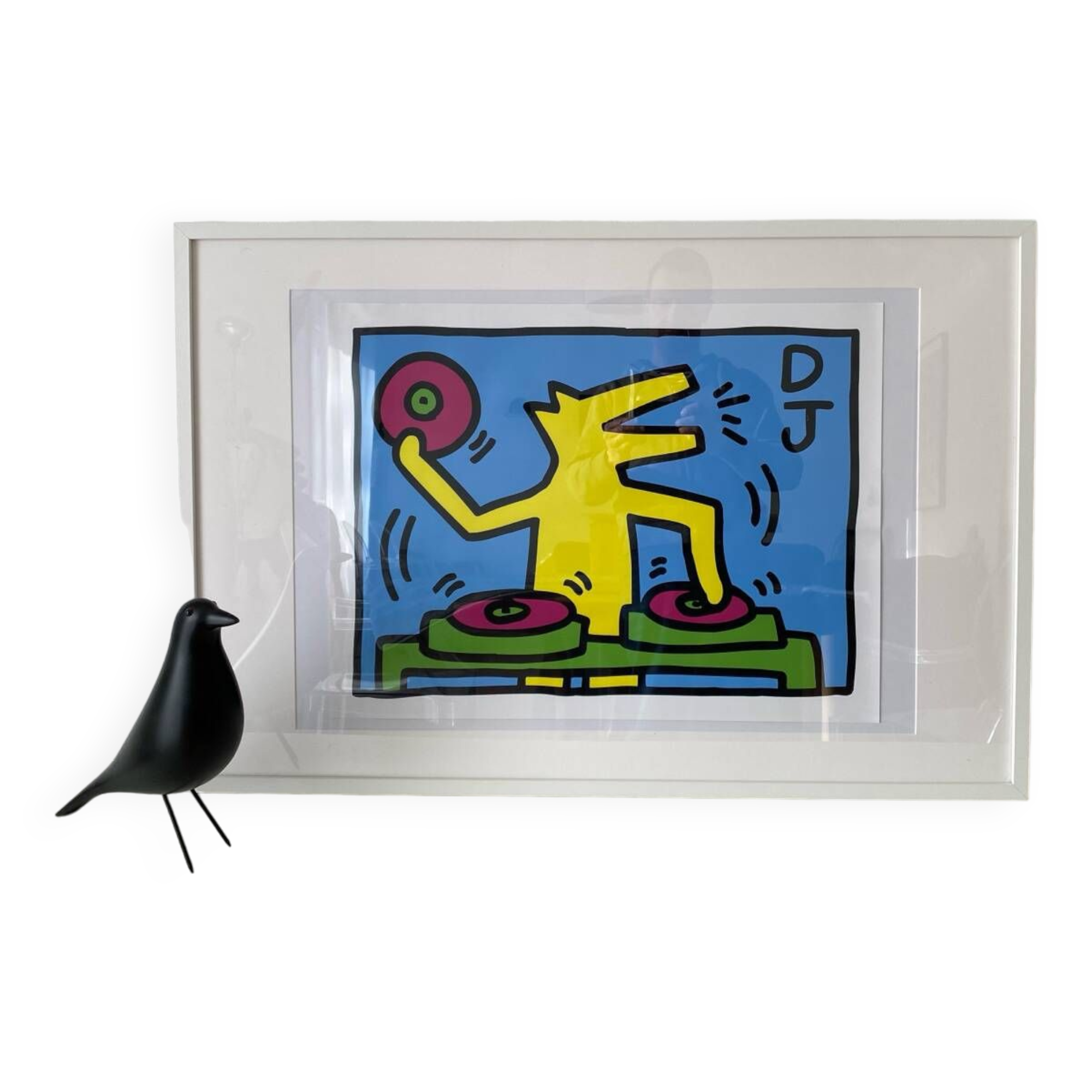 Poster Keith Haring DJ streetart 80s design Starck Sotssass