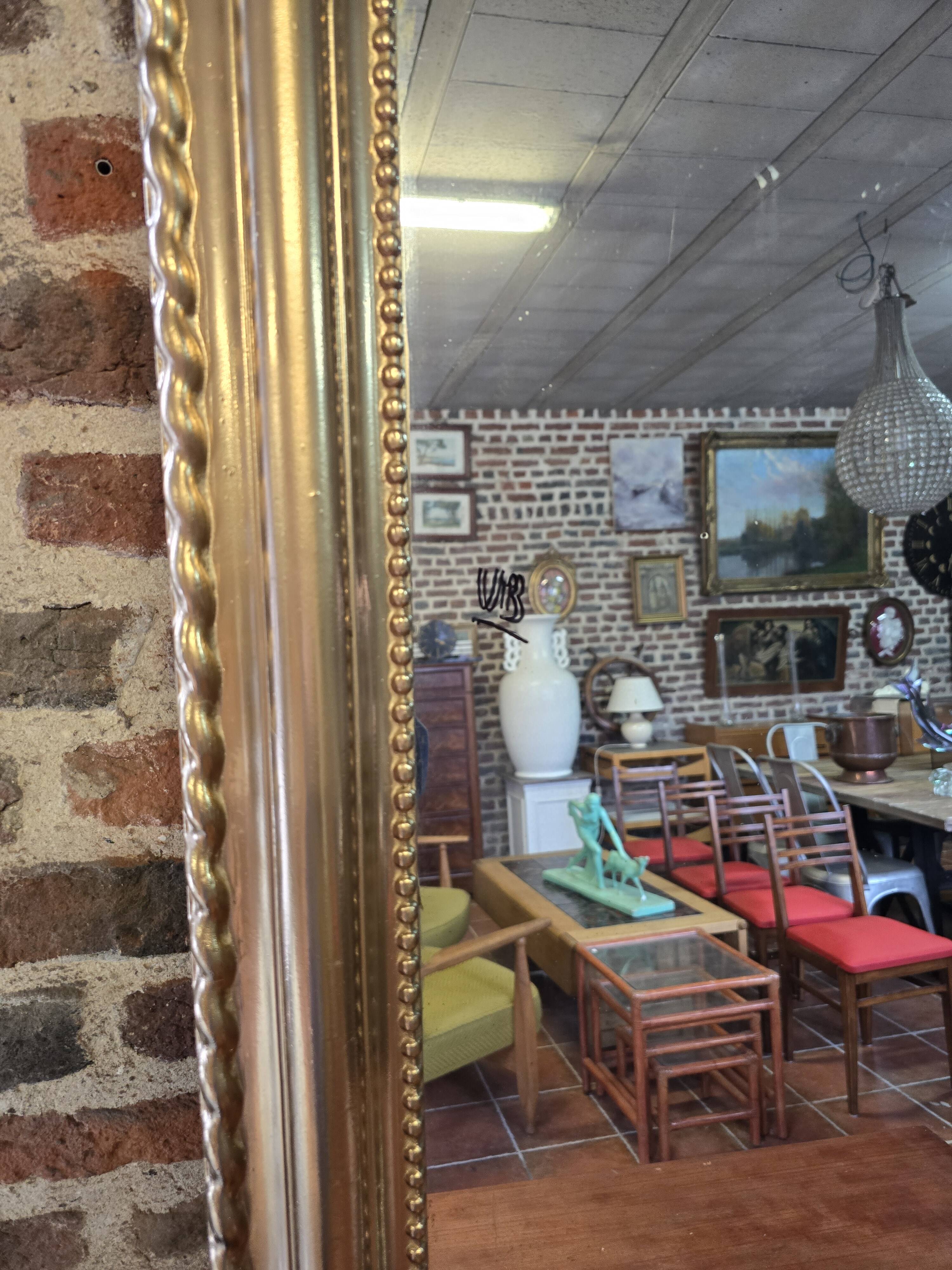 Antique Louis Philippe style gilded mirror