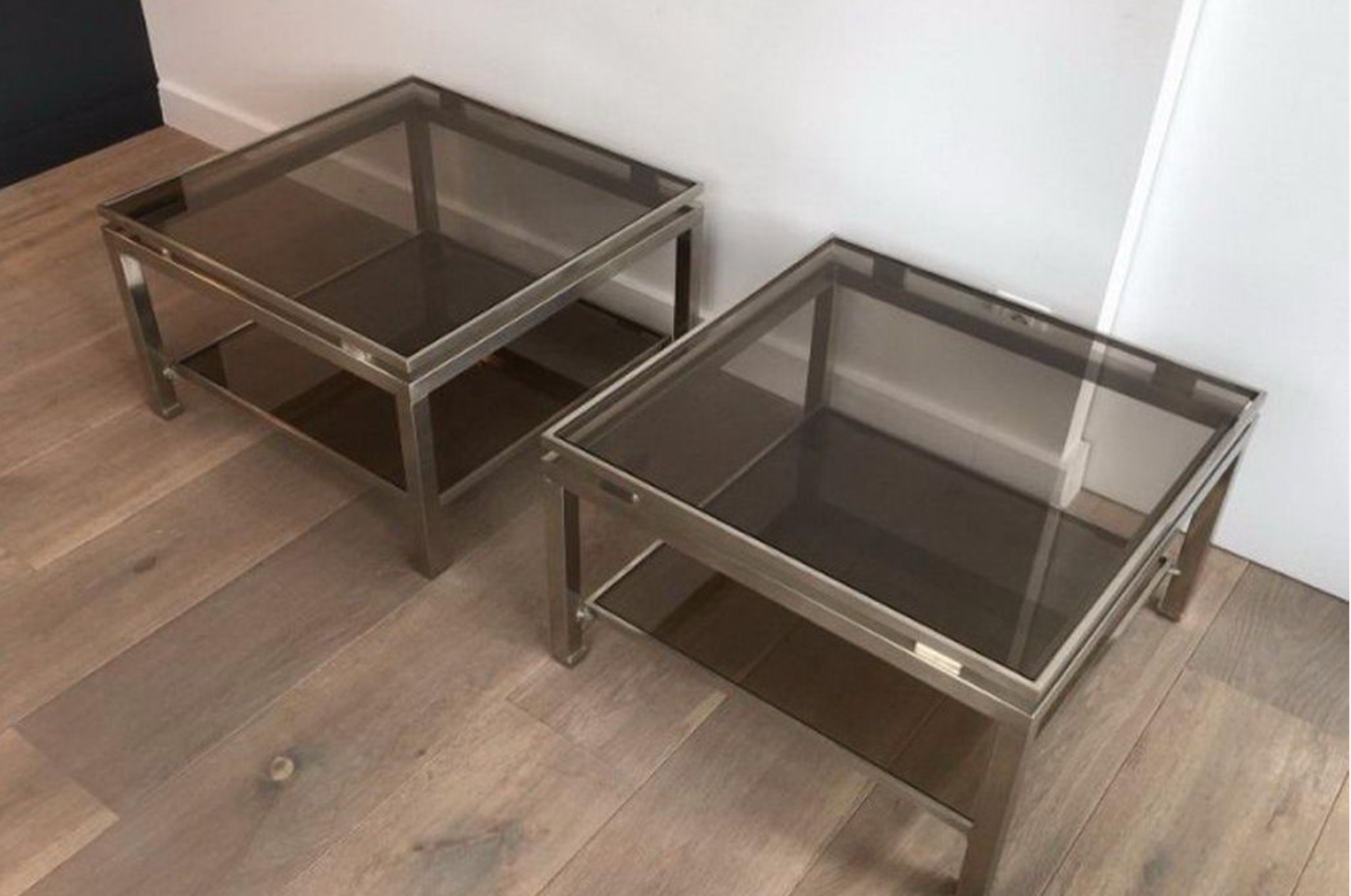 Pair of Guy Lefèvre sofa ends for Jansen home