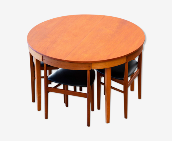Table et chaises encastrables 1960 | Selency