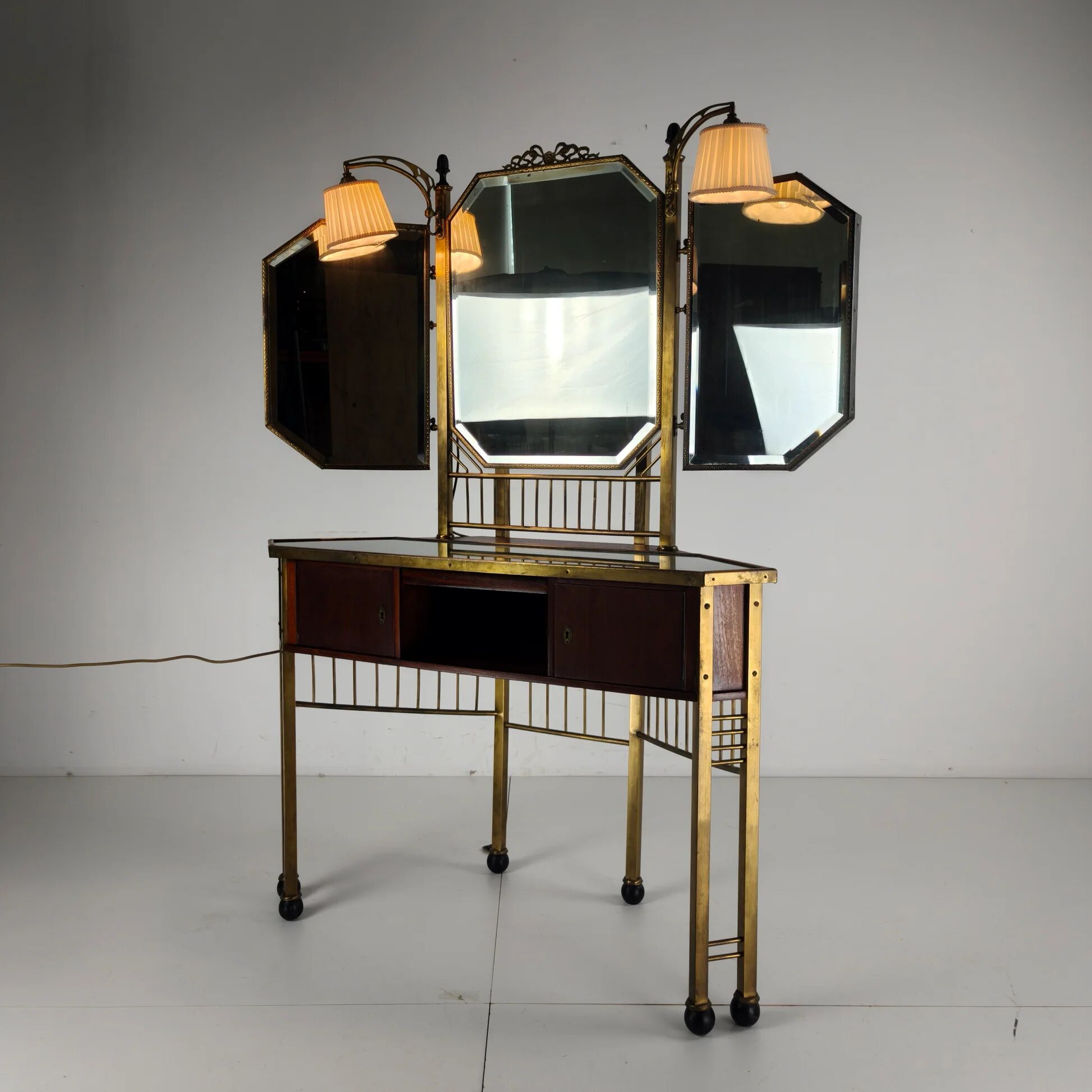 Antique French brass dressing table - 1930