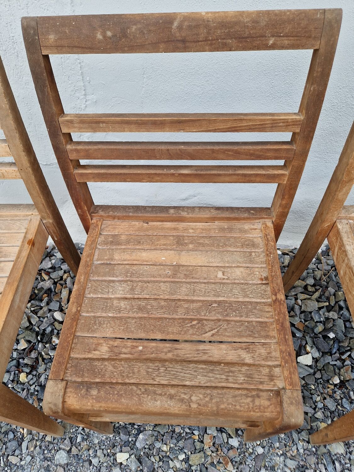 Set de 4 chaises  de sinistrés René Gabriel
