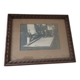 Old photograph of billiard players