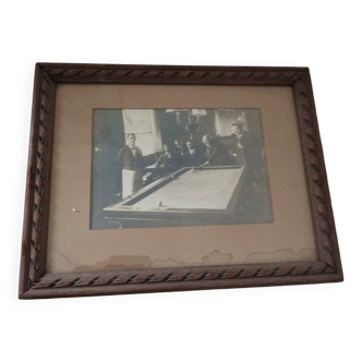Photographie ancienne joueurs de billard