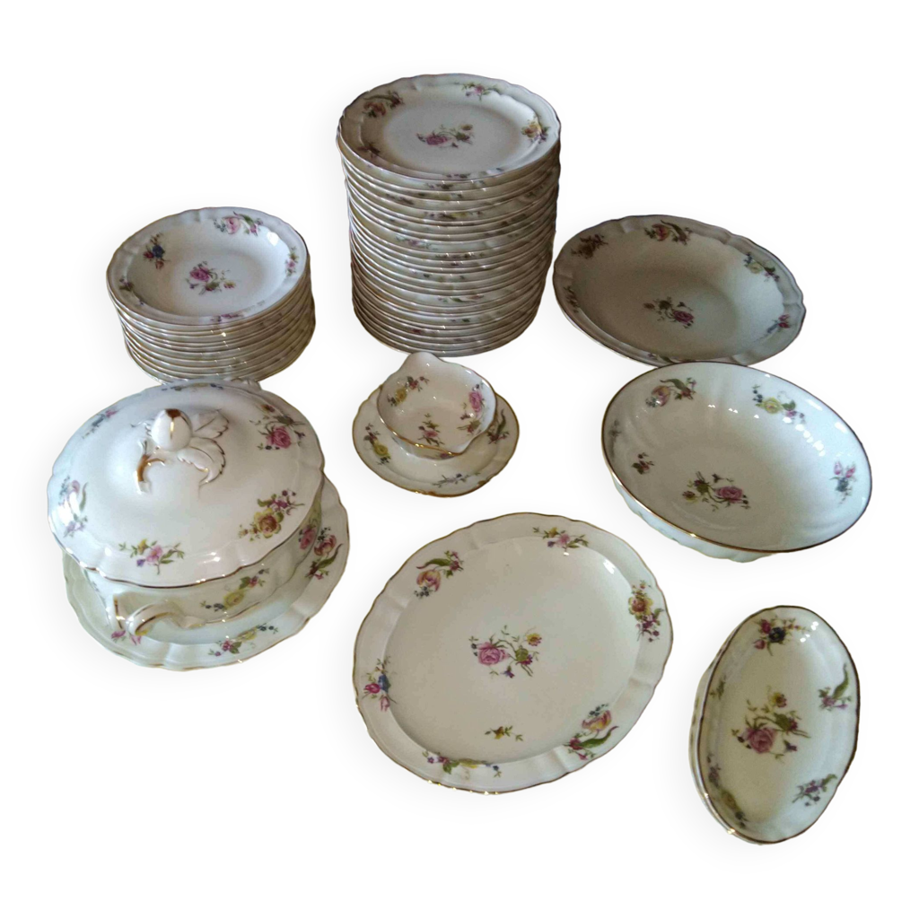 Service De Table Wawel 32 Pièces – Porcelaine Blanche Pologne