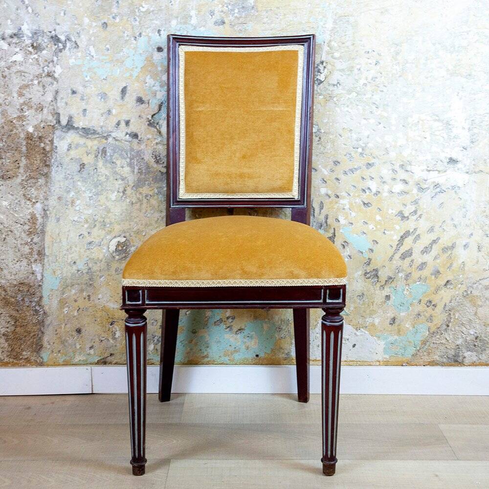 Set of Spanish Louis XVI Style Side Chairs, 1940s