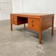 Vintage Scandinavian teak desk attributed to Christian Linneberg.