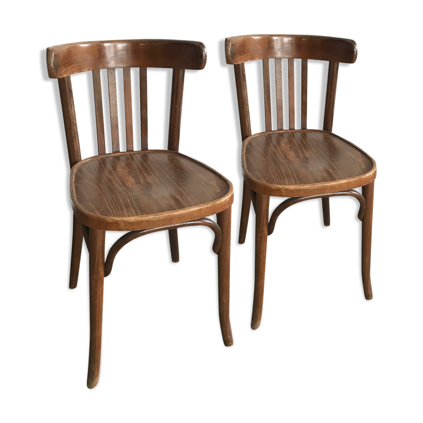 Paire de chaises bistrot Baumann