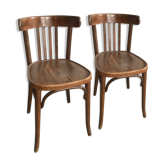 Paire de chaises bistrot Baumann
