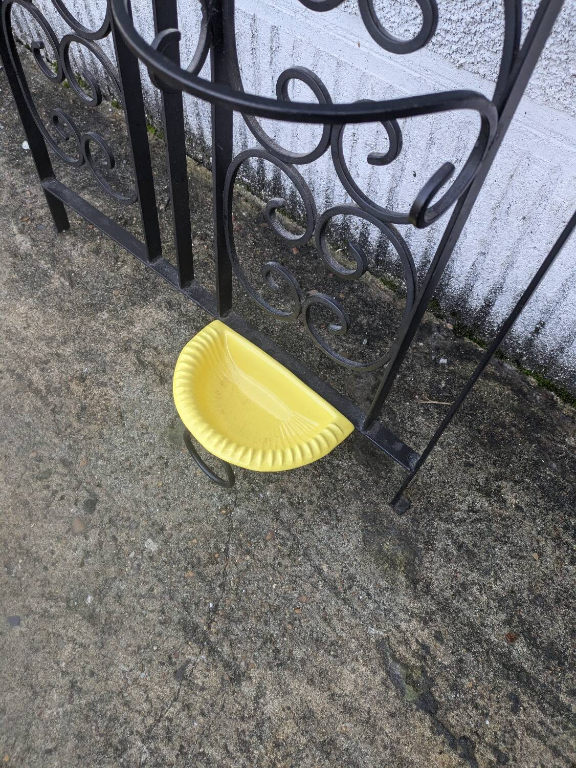 Wrought iron coat rack