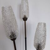 Arlus Lunel 3-branched floor lamp in brass and black metal