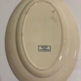 Plat ovale Sarreguemines Royat