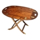 Vintage butler tray nautical side table mahogany