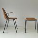 Wicker armchair and footrest, Germany, 1960s