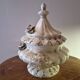 Covered soup tureen in Italian ceramic — Capodimonte style, applied roses.