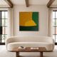 Peinture sur toile " the sun rises slowly" signée