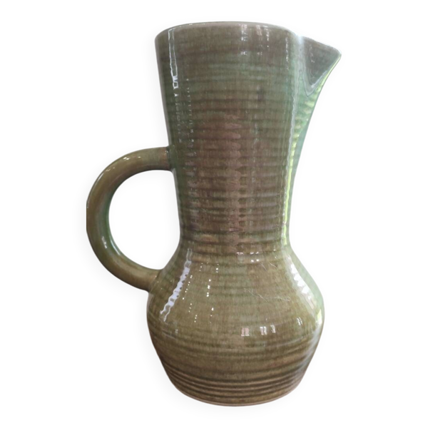Pichet vase grès vernissé émaillé Lorraine