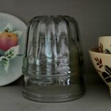 Paire d'anciens moules cannelés en verre. Moules à kouglof / Moules à confitures